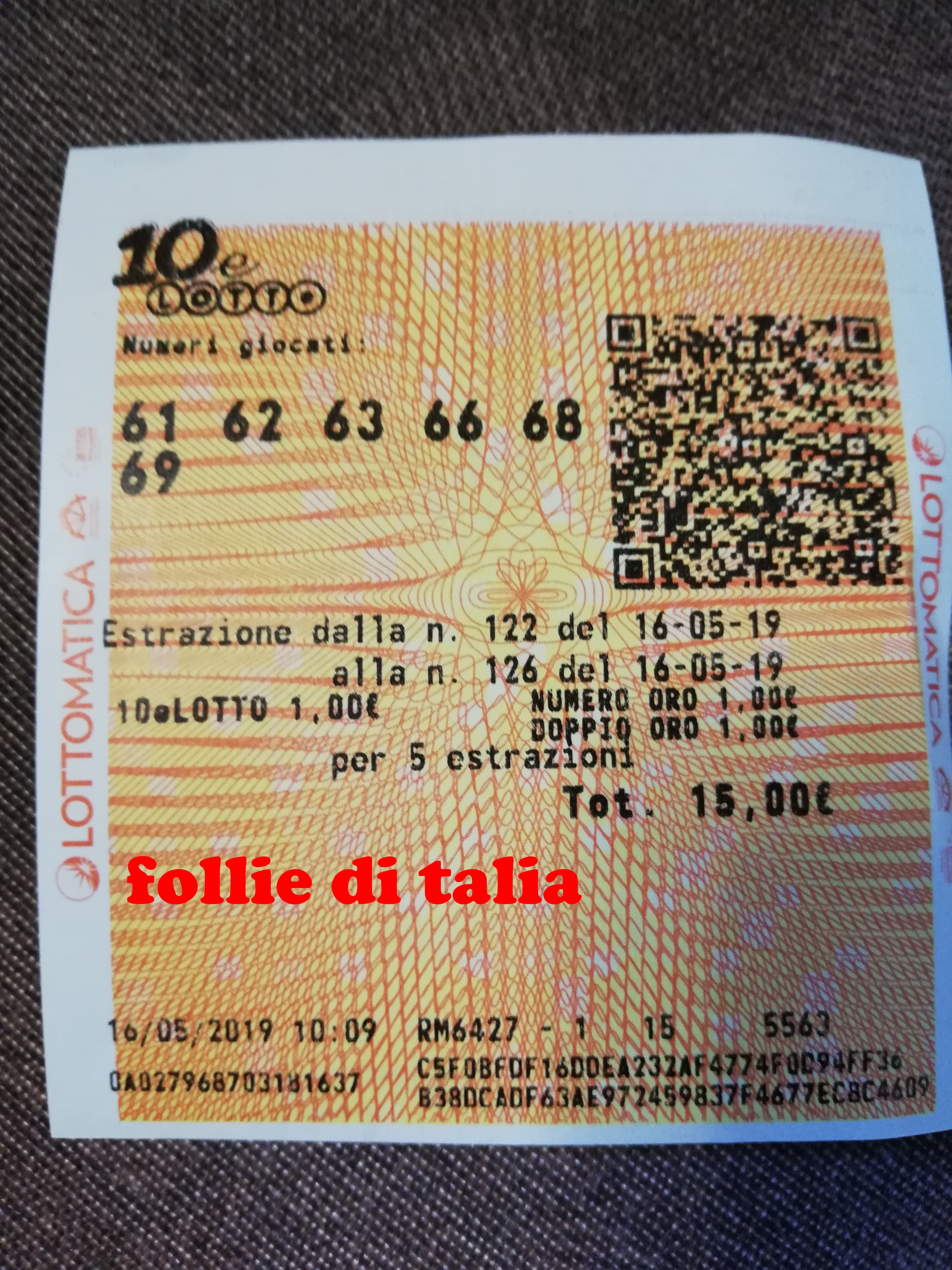 10 E Lotto Ogni 5 Minuti Le Follie Di Talia