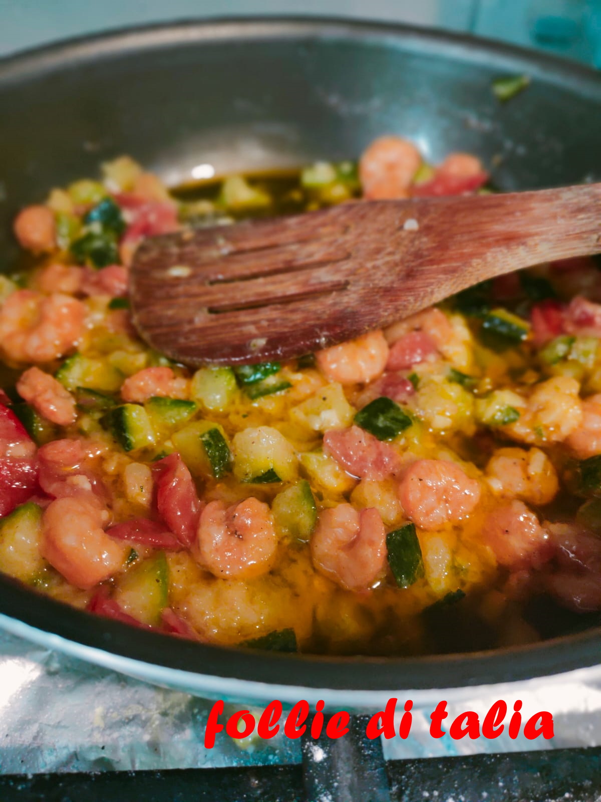 Gnocchi zucchine e gamberetti - Le Follie di Talia